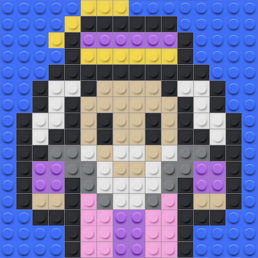 Mosa&iuml;que briques LEGO Albus Dumbledore